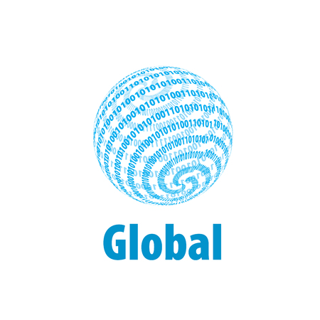 Abstract globe logo. Vector illustration. Design elementのイラスト素材