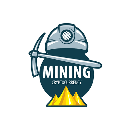 Digital currency mining icon.のイラスト素材