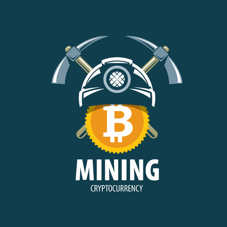 Digital currency mining icon.のイラスト素材