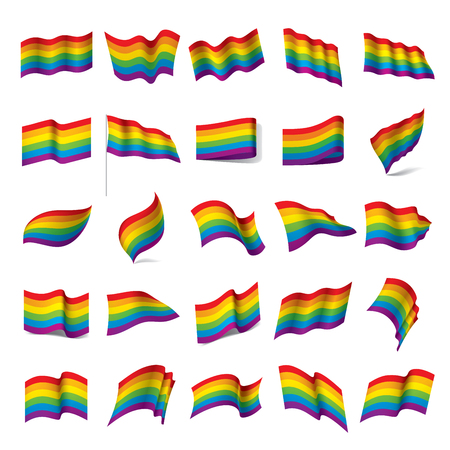 Vector a rainbow flagのイラスト素材