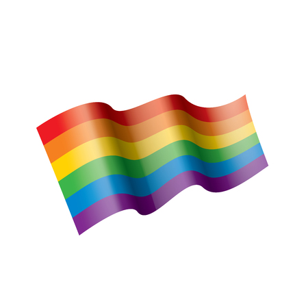 Vector a rainbow flagのイラスト素材