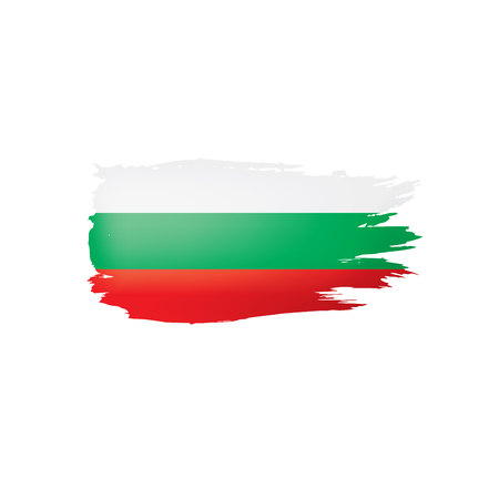 Bulgaria flag, vector illustration on a white background.のイラスト素材