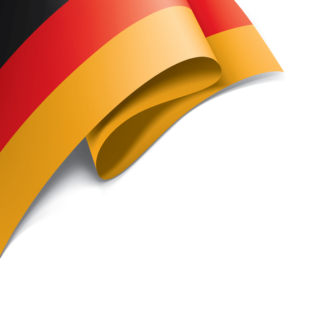 Germany flag, vector illustration on a white background.のイラスト素材
