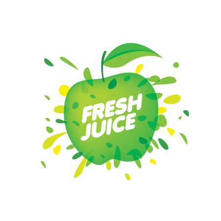 Logo for fresh juice. Vector illustration on white background.のイラスト素材