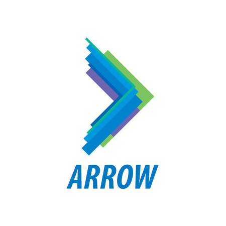 Abstract business  icon design template with arrowのイラスト素材