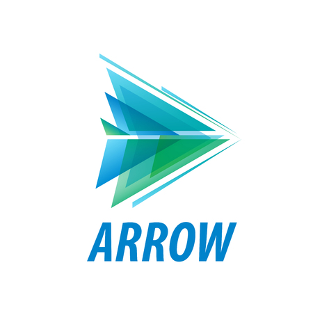 Abstract business   icon design template with arrowのイラスト素材