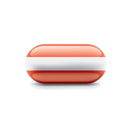 Austria flag, vector illustration on a white background.のイラスト素材