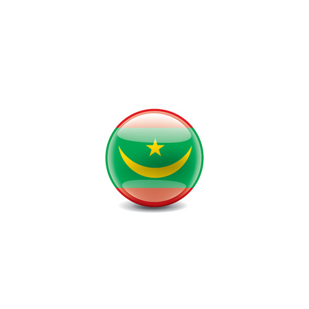 Mauritius national flag, vector illustration on a white backgroundのイラスト素材