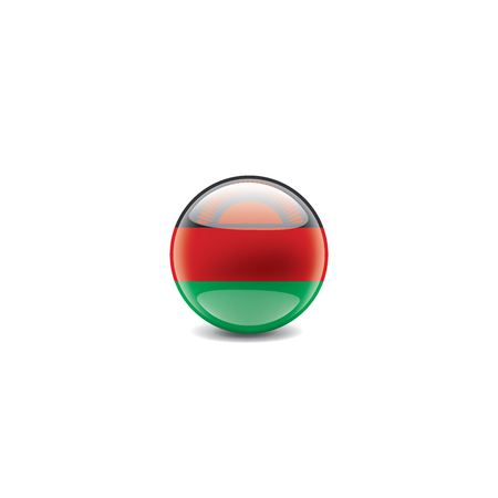 Malawi national flag, vector illustration on a white backgroundのイラスト素材