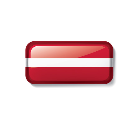 Latvia national flag, vector illustration on a white backgroundのイラスト素材