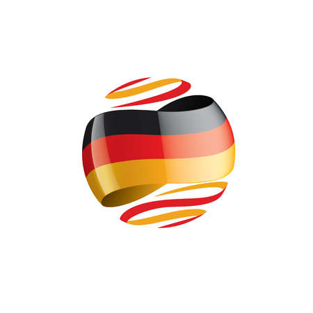 Germany flag, vector illustration on a white background.のイラスト素材
