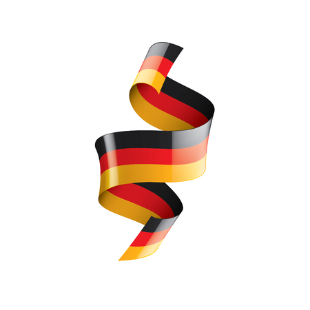 Germany flag, vector illustration on a white background.のイラスト素材