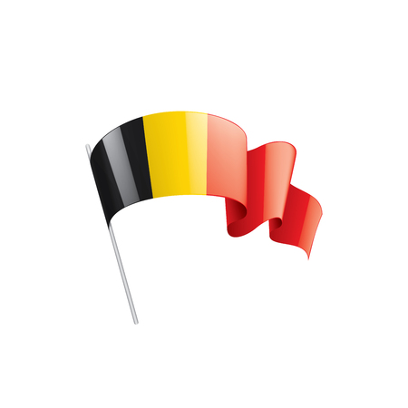 Belgium flag, vector illustration on a white background.のイラスト素材