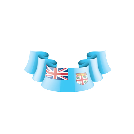 Fiji national flag, vector illustration on a white backgroundのイラスト素材