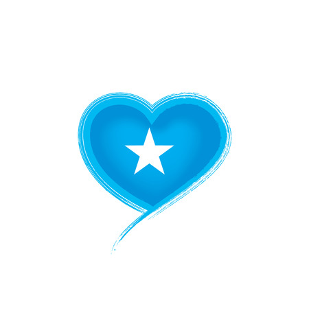 Somalia national flag, vector illustration on a white backgroundのイラスト素材
