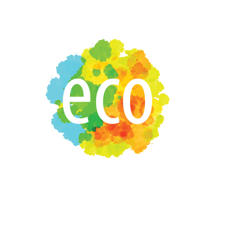 Abstract eco sign. Vector illustration of the iconのイラスト素材