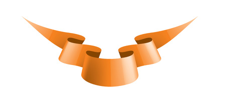 orange sticker on white background. Vector illustrationのイラスト素材