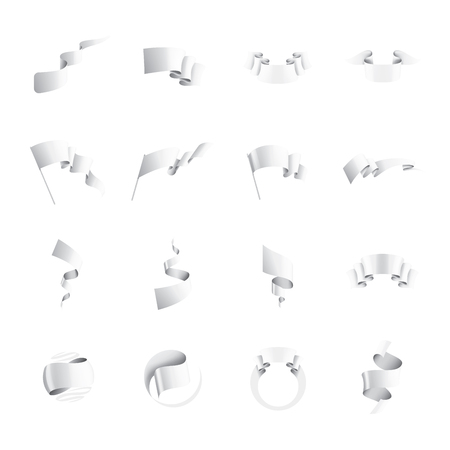 white sticker on white background. Vector illustrationのイラスト素材