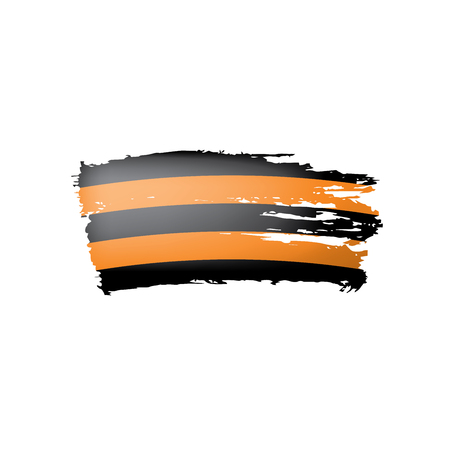 Vector illustration of Saint George ribbon on white backgroundのイラスト素材