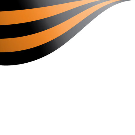 Vector illustration of Saint George ribbon on white backgroundのイラスト素材