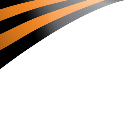 Vector illustration of Saint George ribbon on white backgroundのイラスト素材