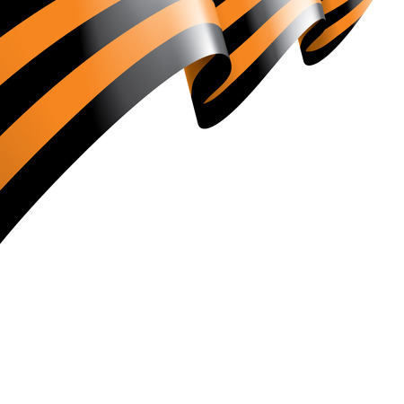 Vector illustration of Saint George ribbon on white backgroundのイラスト素材