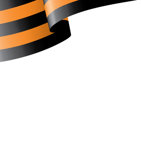 Vector illustration of Saint George ribbon on white backgroundのイラスト素材