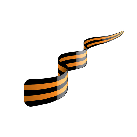 Vector illustration of Saint George ribbon on white backgroundのイラスト素材