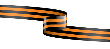 Vector illustration of Saint George ribbon on white backgroundのイラスト素材