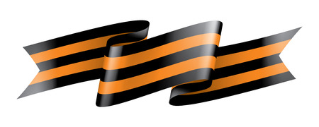 Vector illustration of Saint George ribbon on white backgroundのイラスト素材