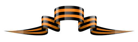 Vector illustration of Saint George ribbon on white backgroundのイラスト素材