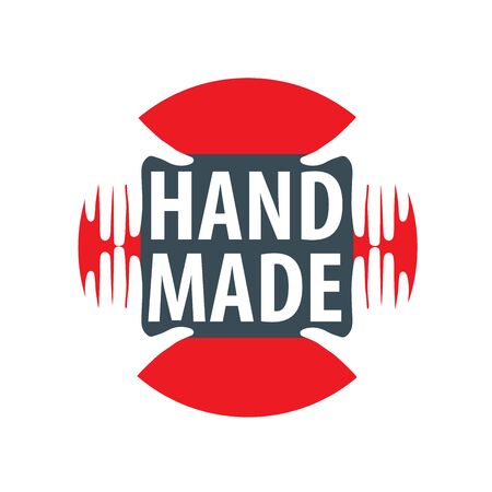 Vector icon handmade on a white backgroundのイラスト素材