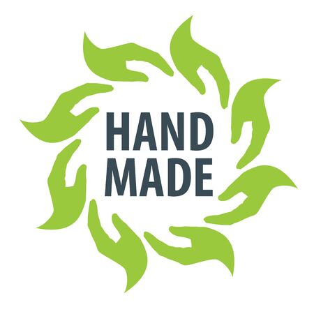 Vector icon handmade on a white backgroundのイラスト素材