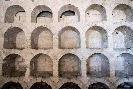 Golitsyns grotto, where the wine was stored. Novy Svet village in the Republic of Crimea, Russia. October 5, 2020のeditorial素材