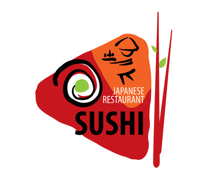 Vector   of Japanese food on a white backgroundのイラスト素材