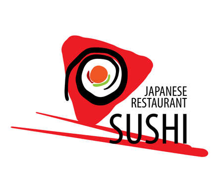 Vector   of Japanese food on a white backgroundのイラスト素材