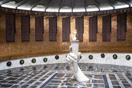 Memorial to the memory of those who died in the war in Volgograd in Russia. May 26, 2021のeditorial素材