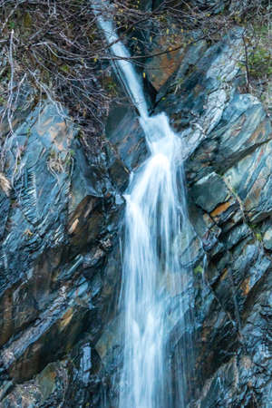 Roadside run offs, Gros Morne National Park, Newfoundland, Canada