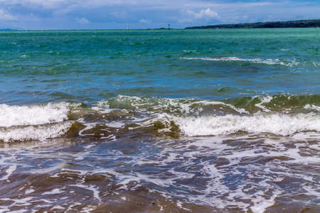 beaches, rolling waves and lots of boating are the highlights on Narrows Neckの写真素材