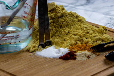 Ingredients for home made mustard. Calgary, Alberta, Canada