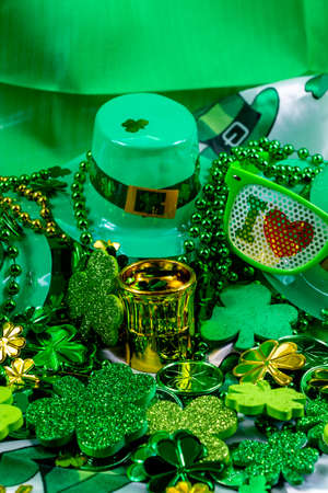 Colourful St. Patricks Day decorations. Calgary, alberta, Canada