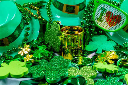 Colourful St. Patricks Day decorations. Calgary, alberta, Canada