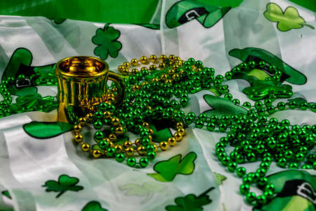 Colourful St. Patricks Day decorations. Calgary, alberta, Canada