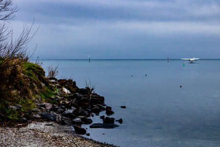 Views while sailing and driving around Lake Taupo, Taupo, New Zealand