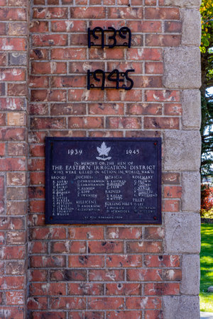 Brooks cenotaph Brooks Alberta Canadaのeditorial素材