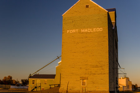 Majestic wooden giants of the prairies some are still standing as an icon of an era long gone.のeditorial素材