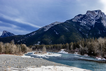 Around the Hamlet, Exshaw, Alberta, Canadaの写真素材