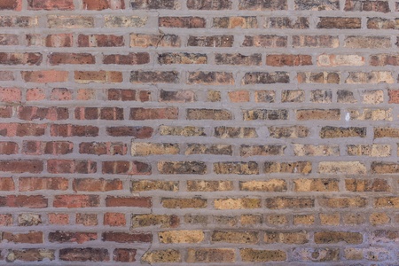 Multicolored brick wallの写真素材