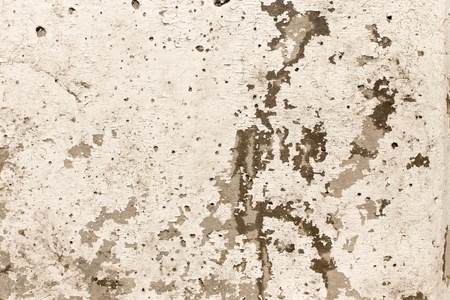 Wet wall with chipping white paint textureの写真素材