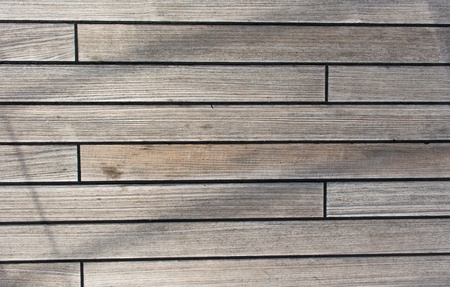Shadows on wooden ship deckの写真素材
